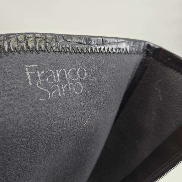 Franco Sarto 8 Talfer Boot Black Croc Tall High Knee Height Block Heel - Picture 10 of 11